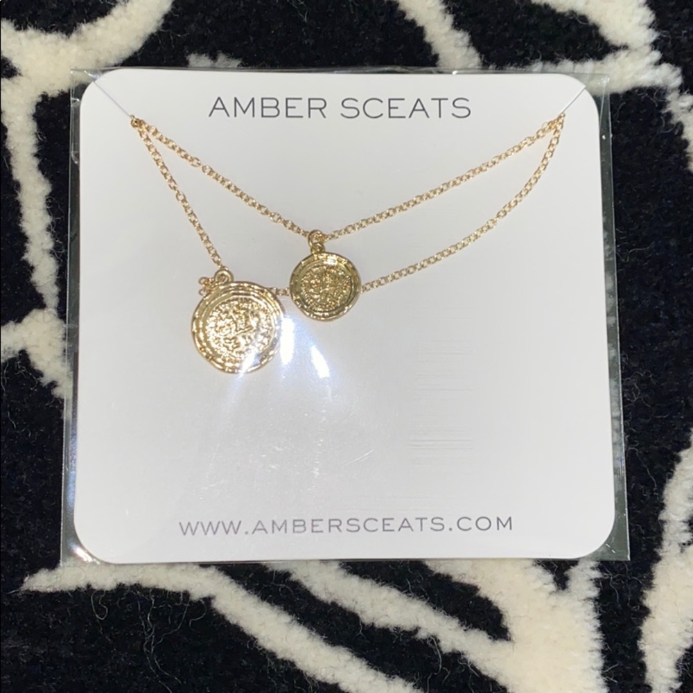 Amber Sceats Australia double coin necklace